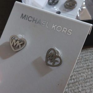 Mk earings silver